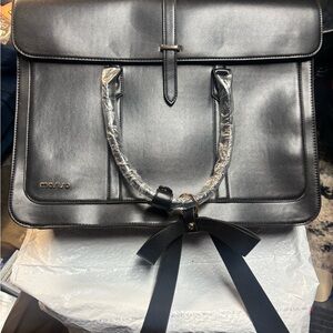 Elegant Black Satin Lined Bag